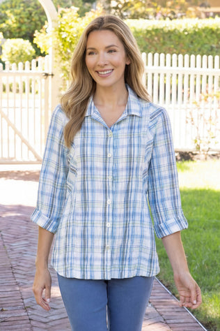 Blurred Plaid Tunic