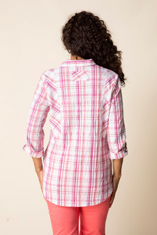 Blurred Plaid Tunic