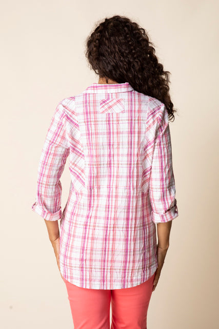 Blurred Plaid Tunic