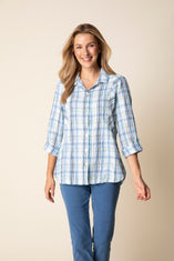 Blurred Plaid Tunic