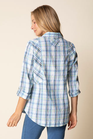 Blurred Plaid Tunic