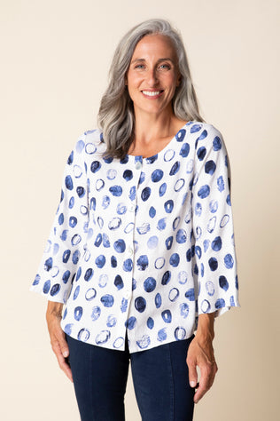 Linen Dots Blouse