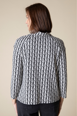 Modern Jacquard Raglan Top