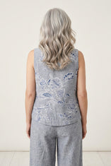 Linen Blooms Tank
