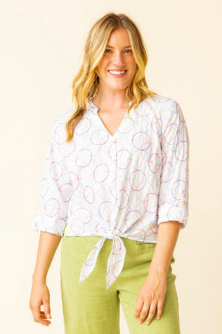 Full Circle Tie Front Top