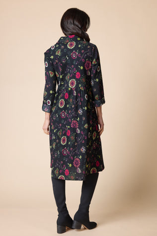 Boho Floral Crinkle Cotton Lanai Dress