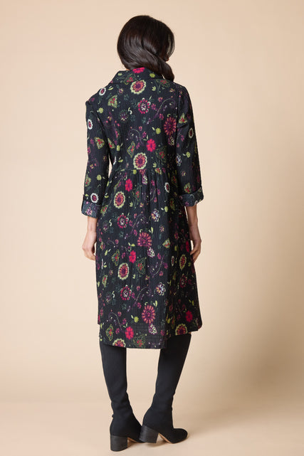 Boho Floral Crinkle Cotton Lanai Dress