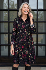 Boho Floral Crinkle Cotton Lanai Dress