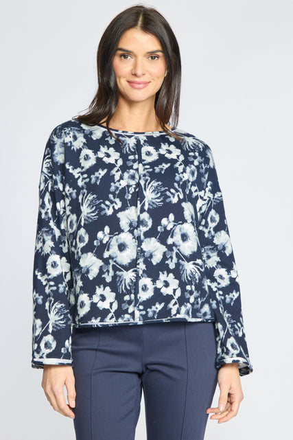 Focus Floral Pullover Sweater