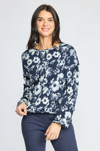 Focus Floral Pullover Sweater