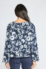 Focus Floral Pullover Sweater