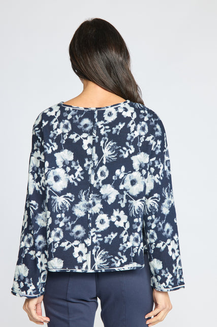 Focus Floral Pullover Sweater