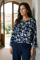 Focus Floral Pullover Sweater