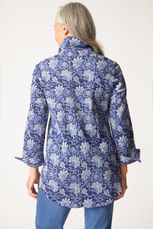 Batik Floral Shaped Shirt