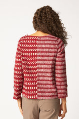 Mixed Batiks Button Pullover