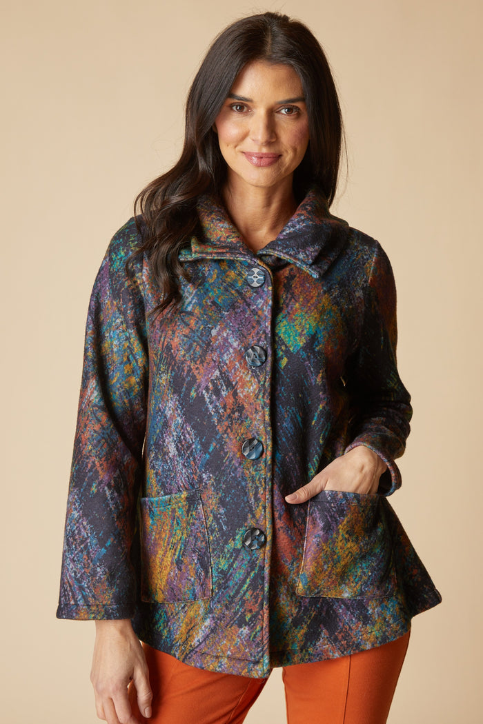 Sunset Fleece Swing Coat