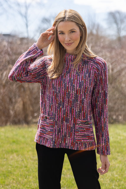 Mosaic Knit Pullover