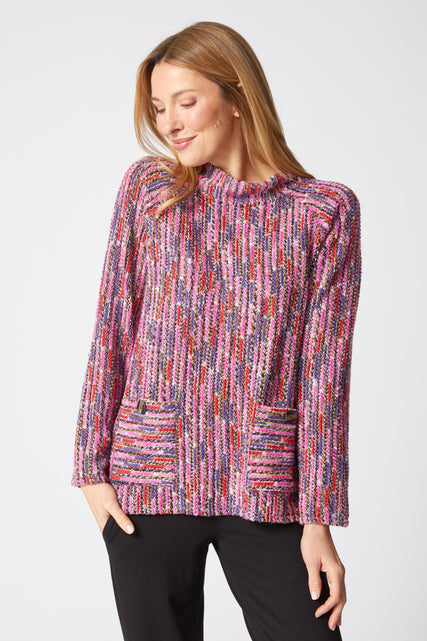 Mosaic Knit Pullover