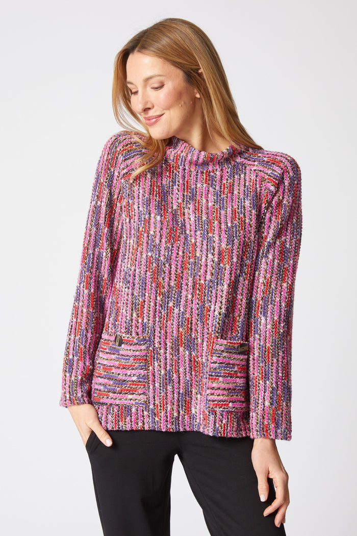 Mosaic Knit Pullover