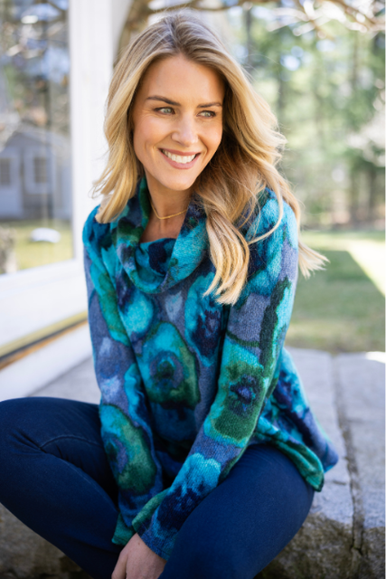 Abstract Floral Easy Cowl