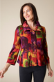 Abstract Floral Retro Jacket