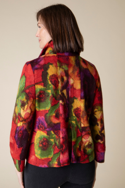 Abstract Floral Retro Jacket