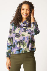 Aspen Knit Brushstroke Print Pullover
