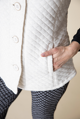 Quilted Knit Quilted Vest