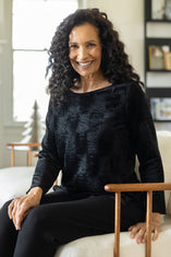 Crinkle Velvet On The Town Top