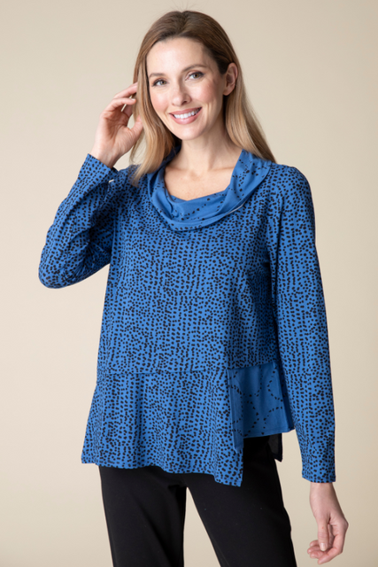 Core Travel Organic Dot Print Top