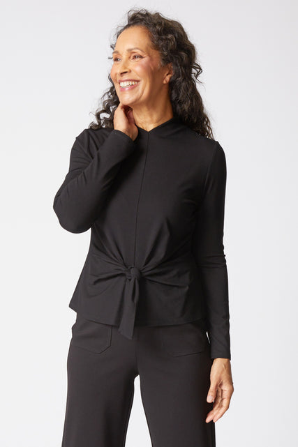 Core Travel Tie Front Top