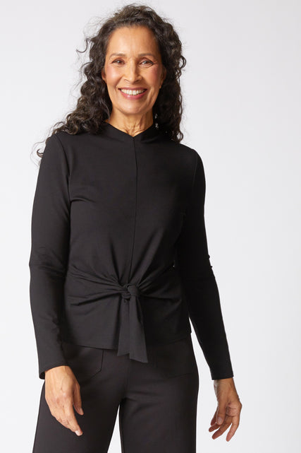 Core Travel Tie Front Top
