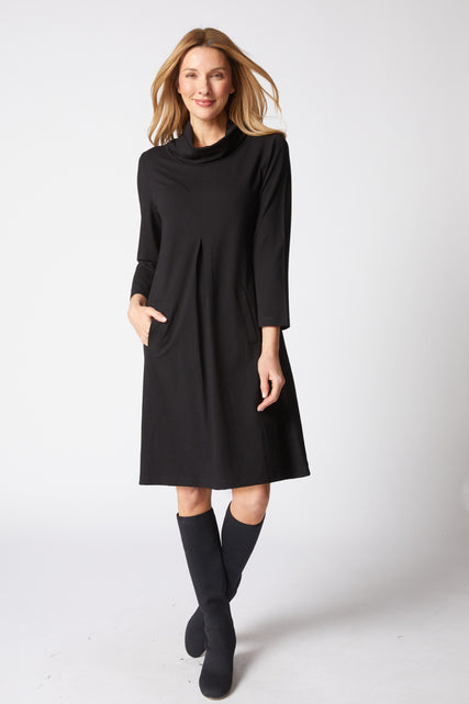 Core Travel Pleat Front Dress