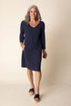 Core Travel Pleat-Front Dress