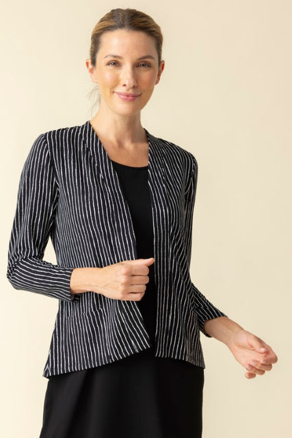 Core Travel Bamboo Stripe Easy Jacket