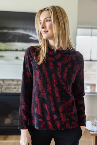 Core Travel Drape Collar Top