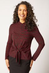 Core Travel Tie Front Top