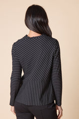 Core Travel Stripe Wrap Top