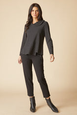 Core Travel Stripe Wrap Top