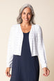 Eyelet Bloom Shawl Jacket