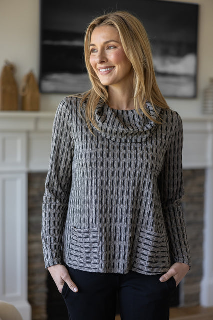 Newport Knit City Cowl Neck Top