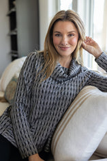 Newport Knit City Cowl Neck Top