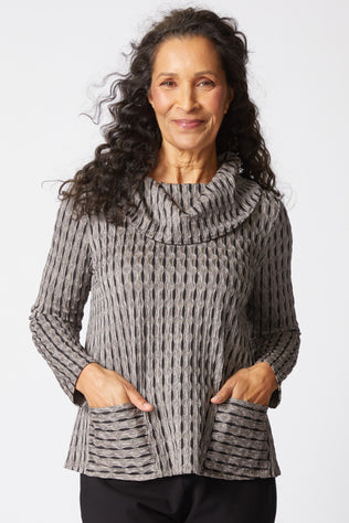 Newport Knit City Cowl Neck Top