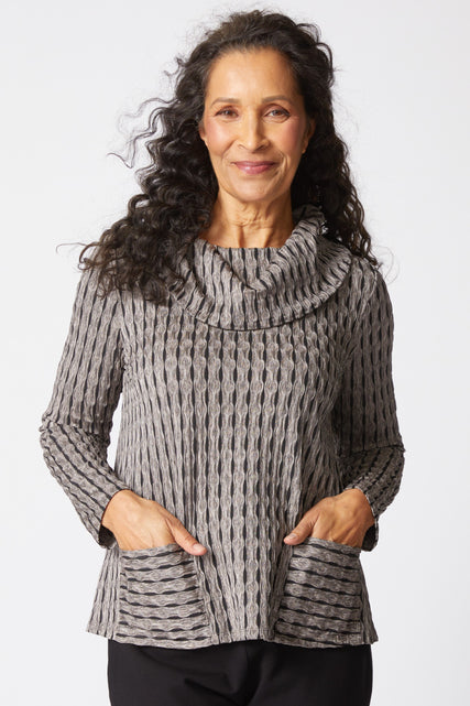 Newport Knit City Cowl Neck Top