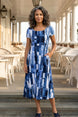 Core Travel Brush Stroke Swing Dress