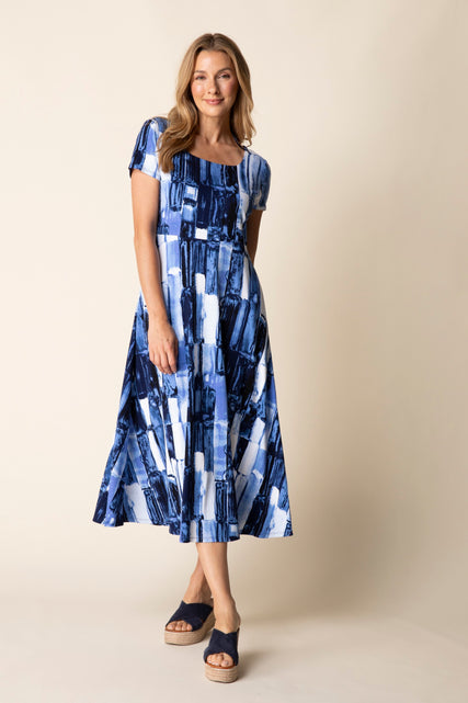 Core Travel Brush Stroke Swing Dress