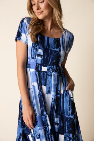 Core Travel Brush Stroke Swing Dress