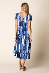 Core Travel Brush Stroke Swing Dress