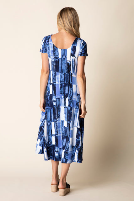 Core Travel Brush Stroke Swing Dress
