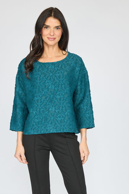Textured Floral Topper